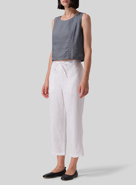 Linen Cropped Pants