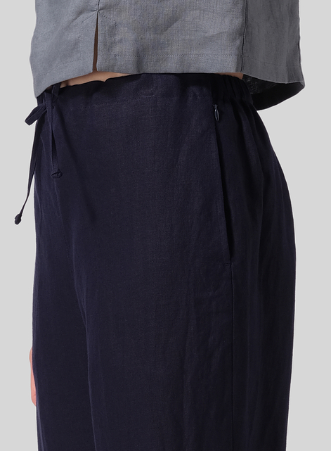 Linen Cropped Pants