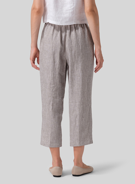 Linen Cropped Pants