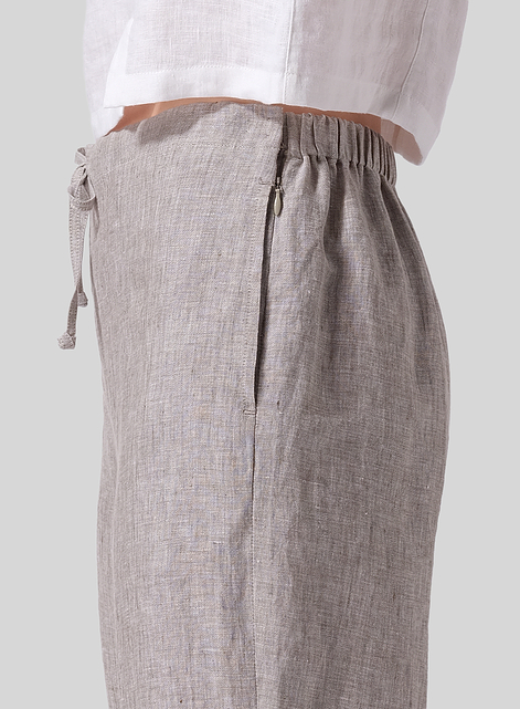 Linen Cropped Pants