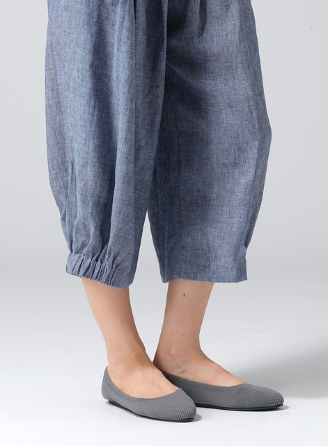 Linen Crumple Effect Harem Pants