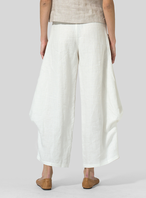 Linen Flared Leg Pants