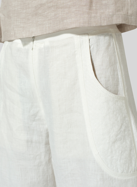 Linen Flared Leg Pants