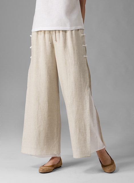 Linen Double Layers Pants