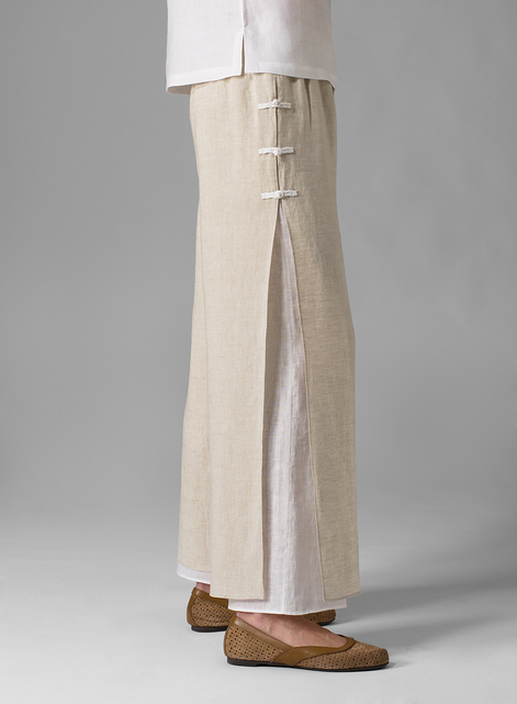 Linen Double Layers Pants