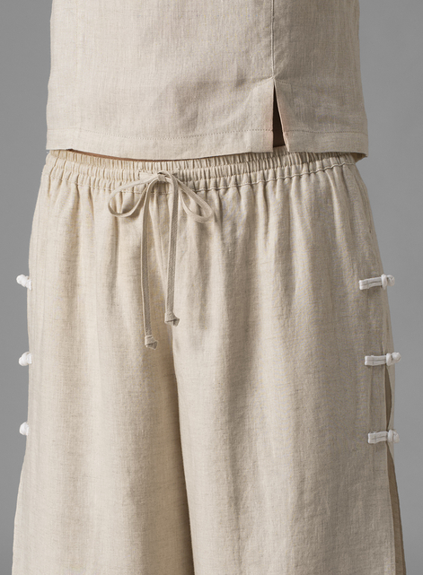 Linen Double Layers Pants