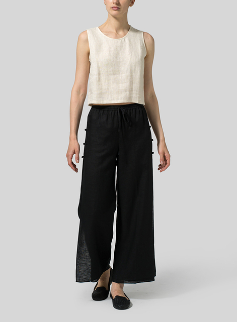 Linen Double Layers Pants