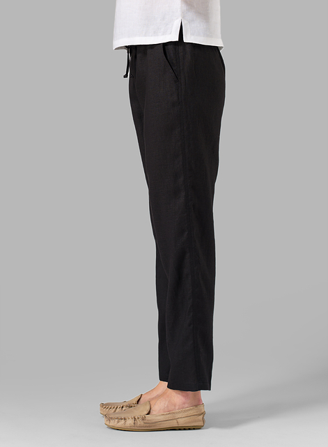 Linen Casual Ankle Length Pants