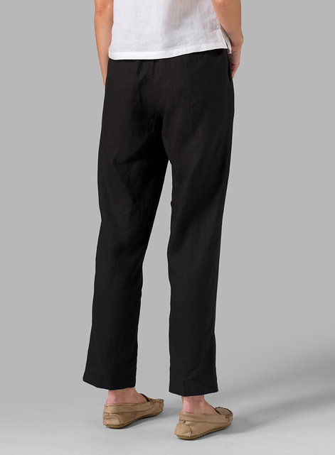 Linen Casual Ankle Length Pants