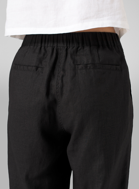 Linen Casual Ankle Length Pants