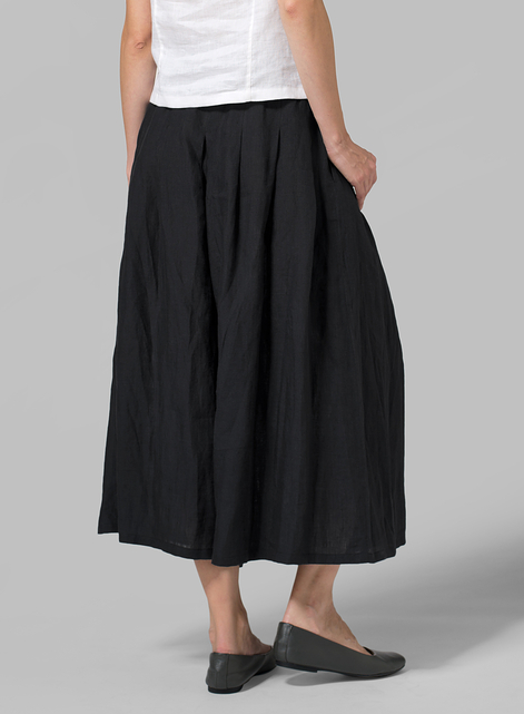 Linen Pleated Culottes