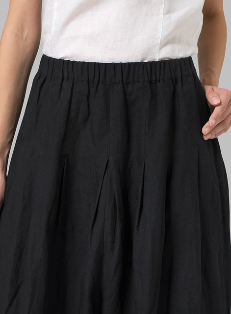 Linen Pleated Culottes