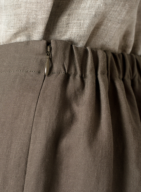 Linen Narrow Ankle Length Cropped Pants