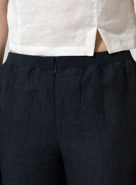 Linen Long Straight Leg Pants