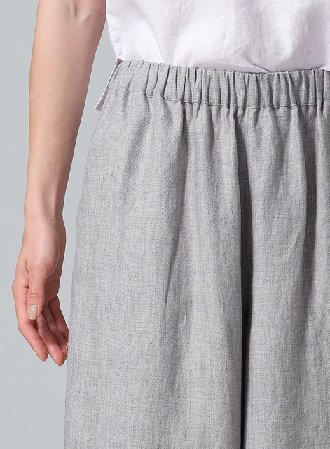 Linen Lantern Ankle Pants