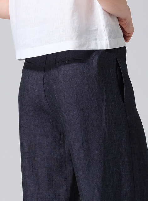 Linen Drawstring Long Pants