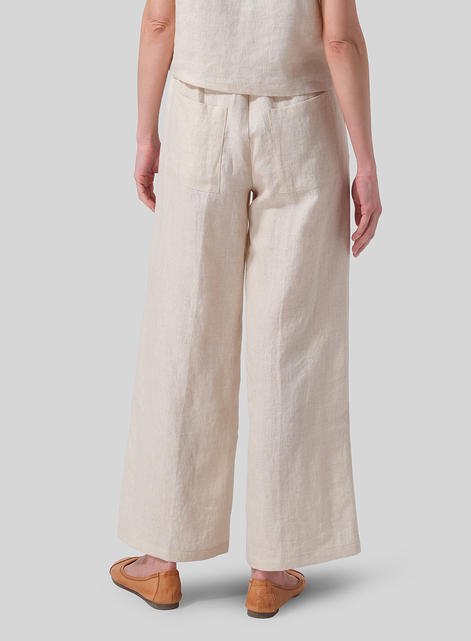 Linen Long Straight Pants