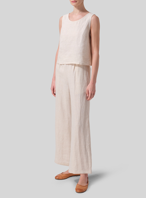 Linen Long Straight Pants