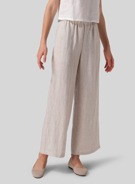 Linen Long Straight Pants