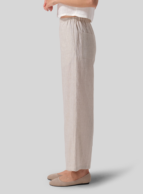 Linen Long Straight Pants
