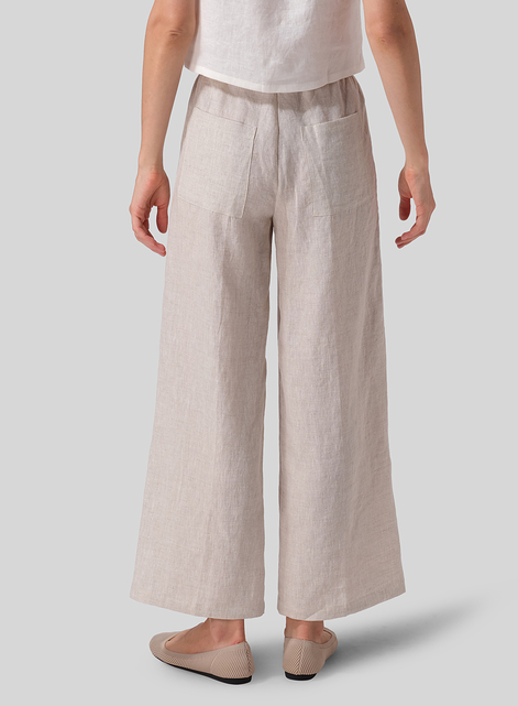 Linen Long Straight Pants