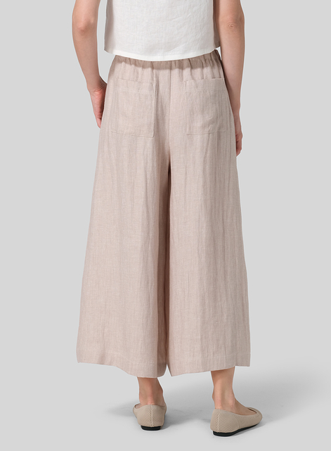Linen Wide Leg Fit Pants