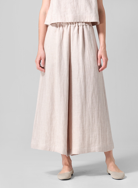 Linen Wide Leg Fit Pants