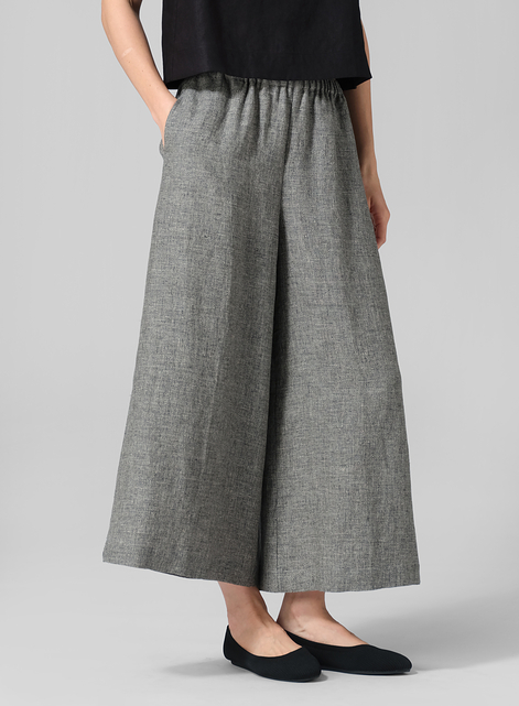 Linen Wide Leg Fit Pants