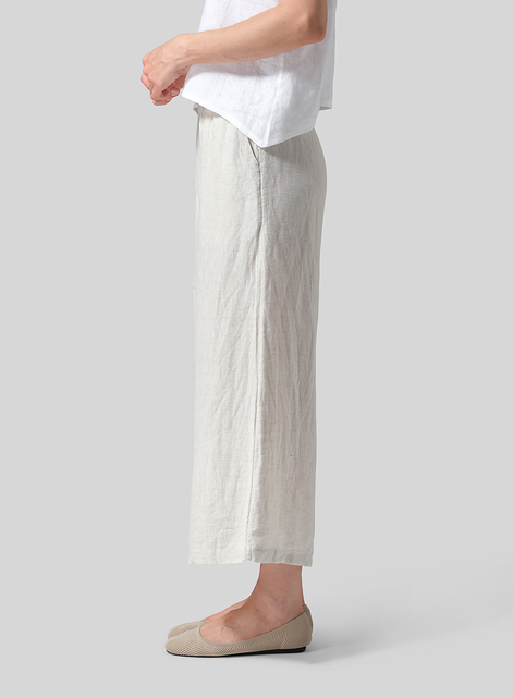 Linen ​S​lightly A-Shape Wide Leg Pants