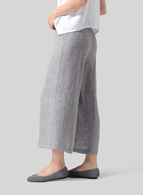Linen ​S​lightly A-Shape Wide Leg Pants