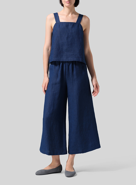 Linen ​S​lightly A-Shape Wide Leg Pants
