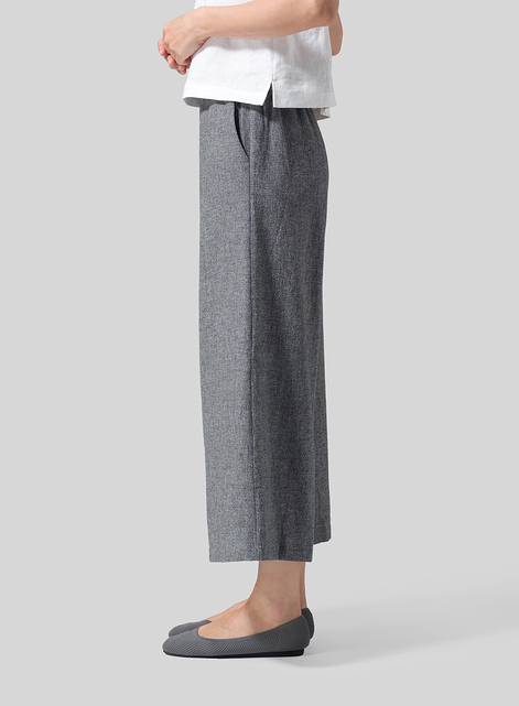 Linen ​S​lightly A-Shape Wide Leg Pants
