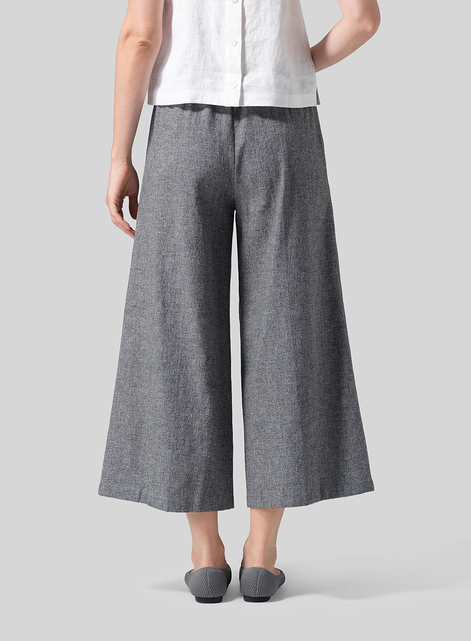Linen ​S​lightly A-Shape Wide Leg Pants