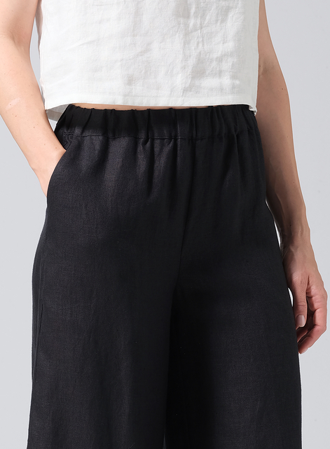 Linen ​S​lightly A-Shape Wide Leg Pants