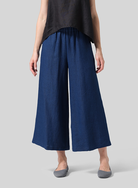 Linen ​S​lightly A-Shape Wide Leg Pants