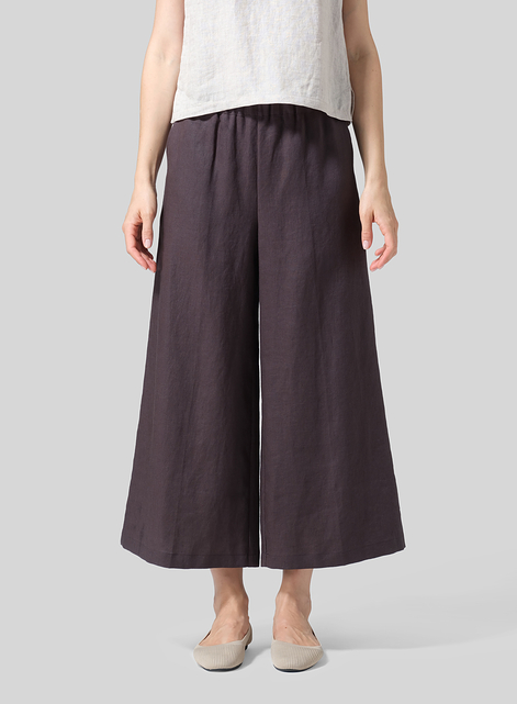 Linen ​S​lightly A-Shape Wide Leg Pants