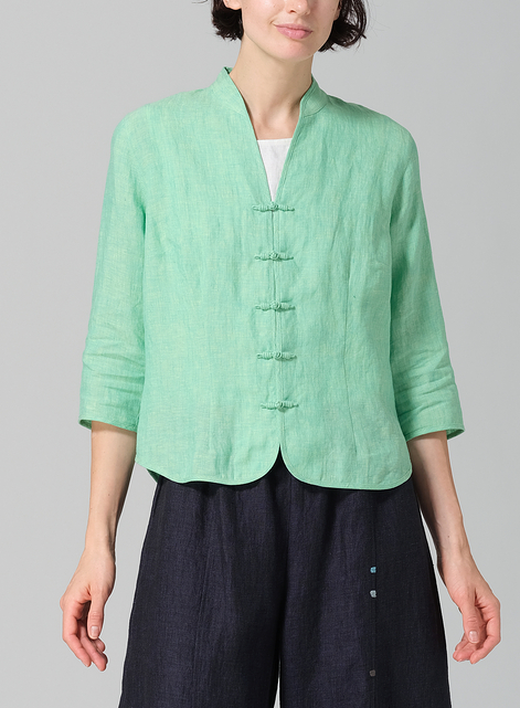 Linen Classic Chinese Button Jacket