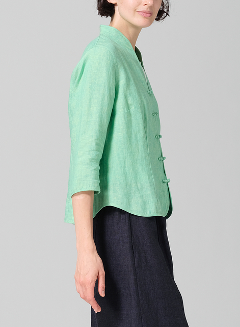 Linen Classic Chinese Button Jacket