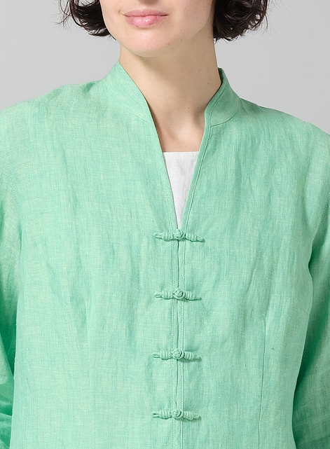 Linen Classic Chinese Button Jacket