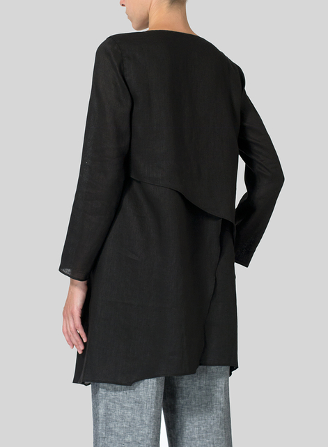 Linen Layering V-neck Tunic