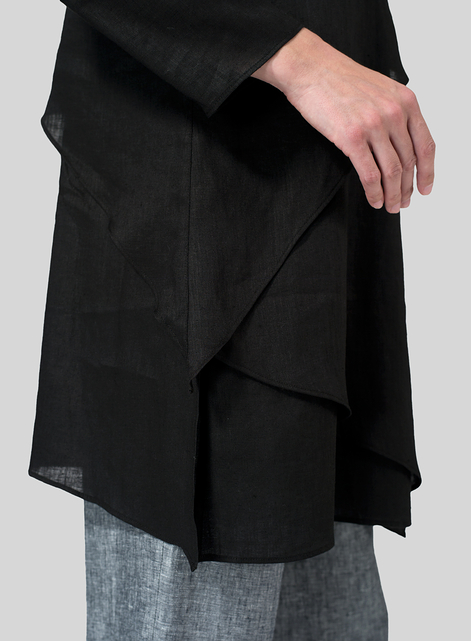 Linen Layering V-neck Tunic