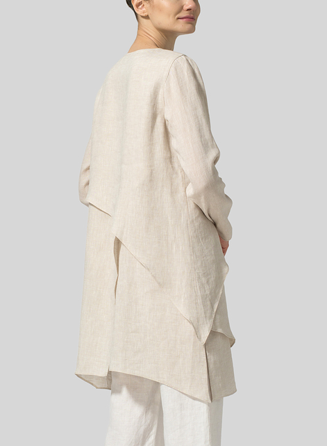 Linen Layering V-neck Tunic