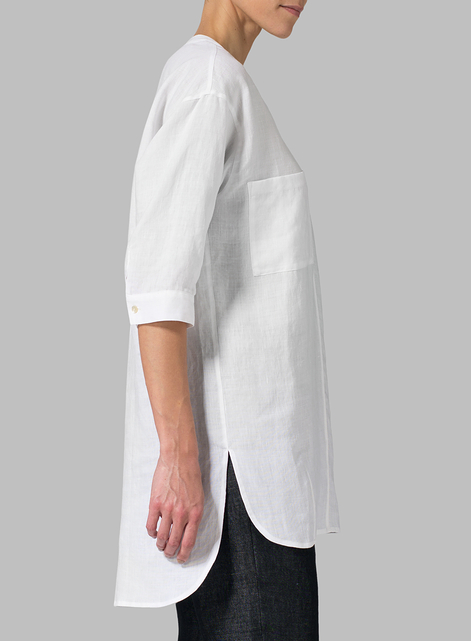 Linen Drop-shoulder Tunics