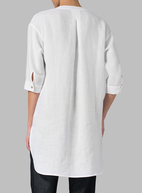 Linen Drop-shoulder Tunics