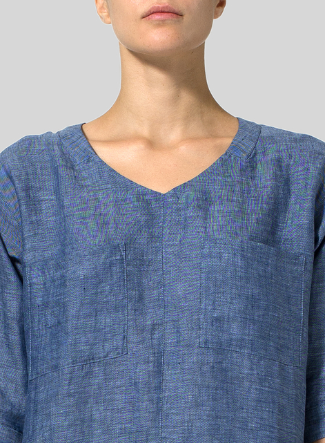 Linen Drop-shoulder Tunics