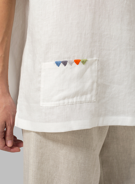 Linen Sweetheart Neckline Tunics