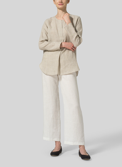 Linen L/S Relaxed Fit Blouse