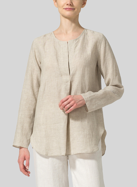 Linen L/S Relaxed Fit Blouse