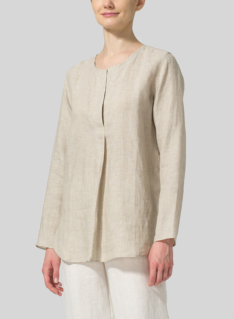 Linen L/S Relaxed Fit Blouse