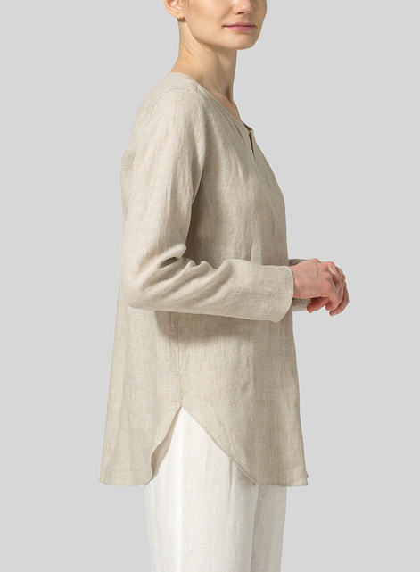 Linen L/S Relaxed Fit Blouse